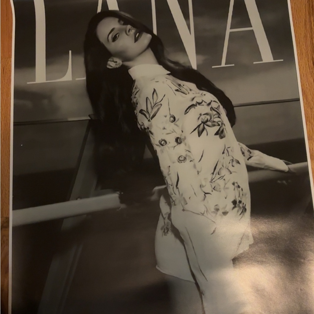 Lana Del Rey B&W Poster